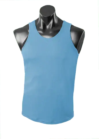 Aussie Pacific Botany Men's Singlet 1107 Casual Wear Aussie Pacific Sky S